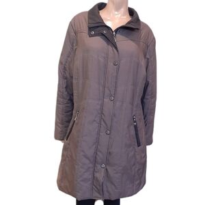 🩵NOVELTI Winter Parka Coat Mid Length Insulated Puffer Zip Pocket Jacket